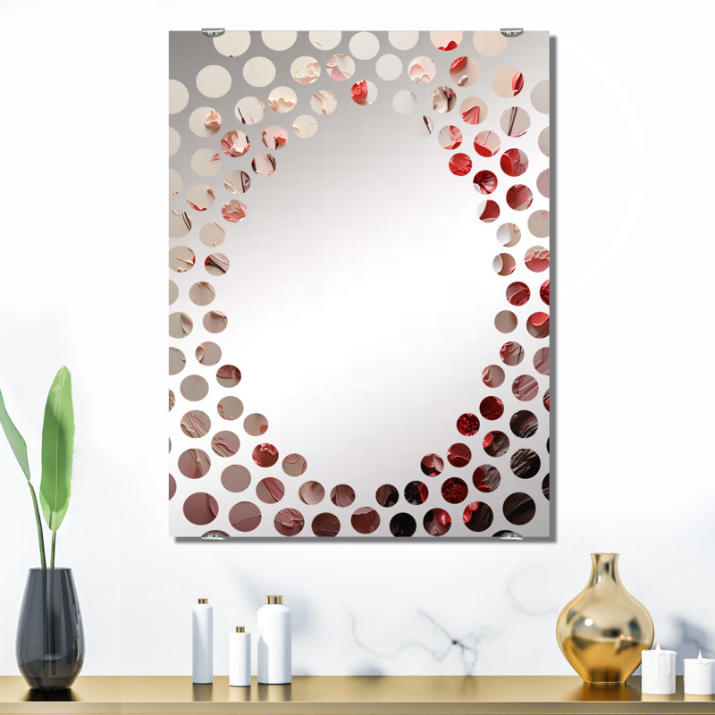 Defazio - Grand miroir mural cerise MIR132498, 32 po x 24 po