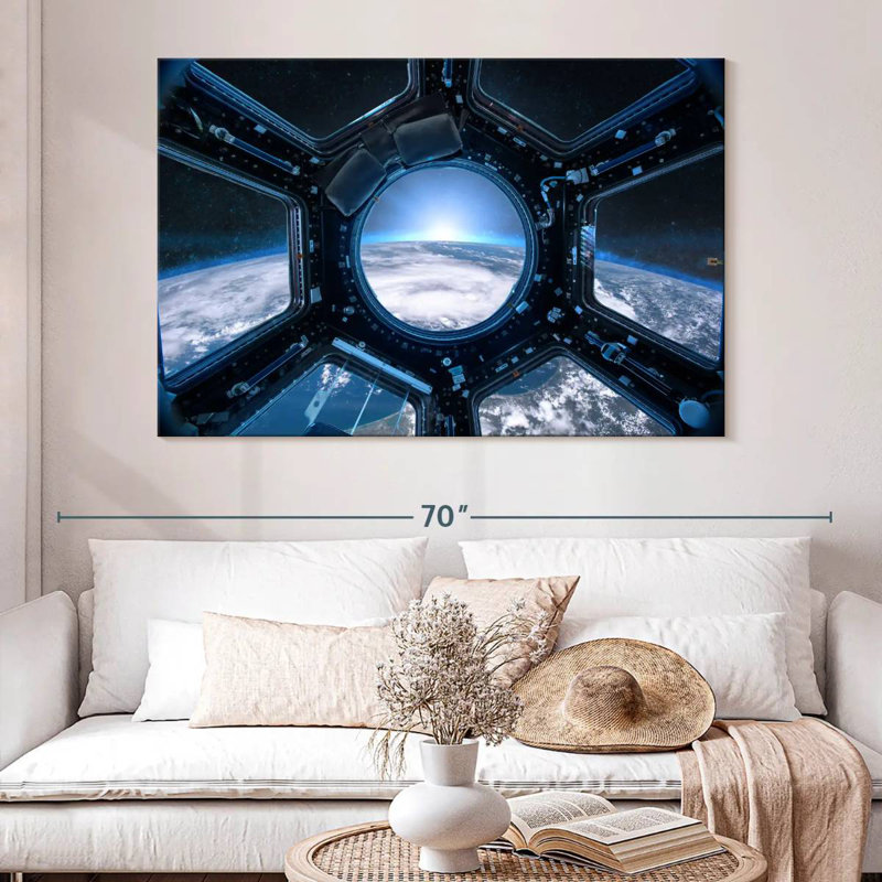 Oberle Earth From Space Station, 32" H x 48" W