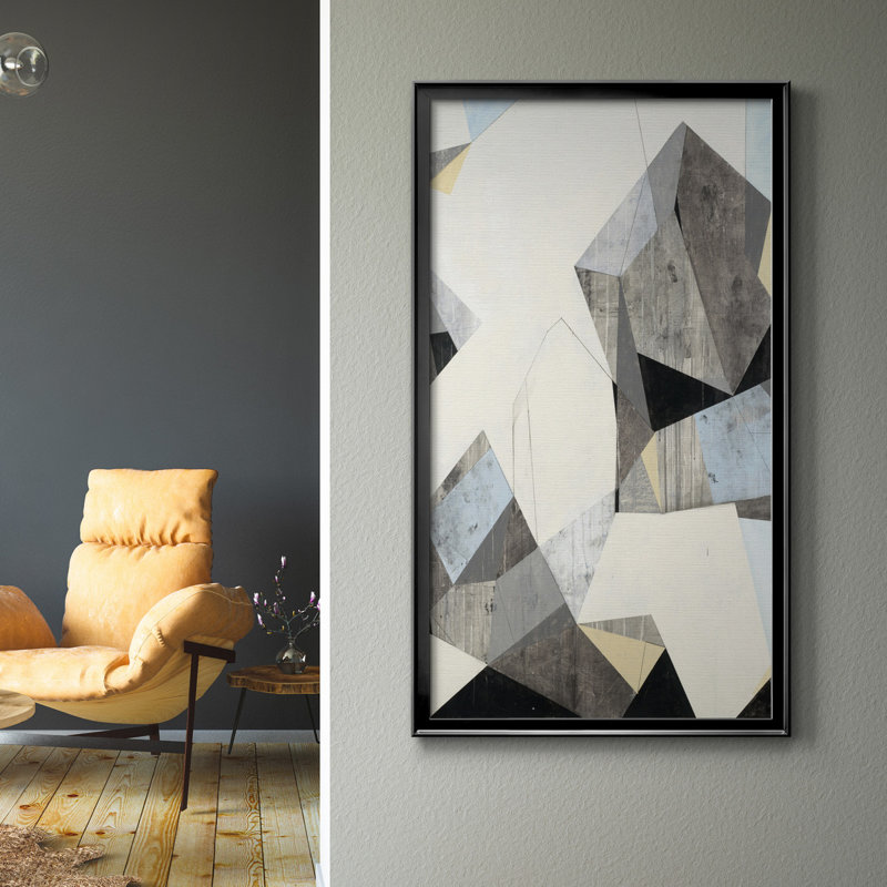 LOFI II - reproduction d'art, Toile avec cadre noir, H 14,5 po x l 26,5 po x P 1,5 po, Pas de tapis