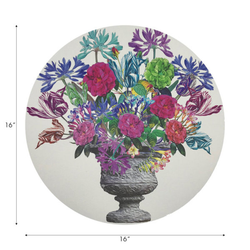 Pistils Large Bouquet Pebbles 16" Vinyl Placemat