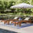 37.5" H Wood Outdoor Chaise Lounges