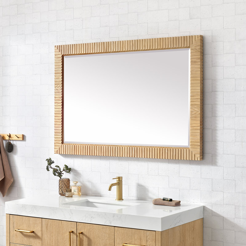Miroir de salle de bain mural Osaka, 31,9 po x 47,6 po
