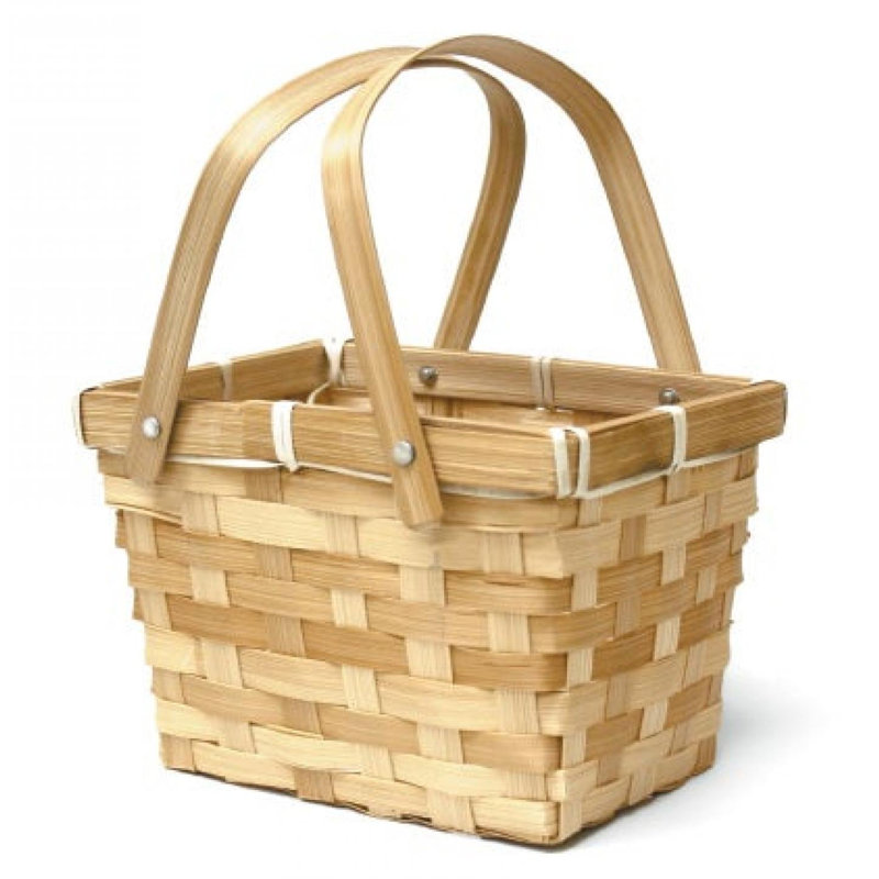 Panier en bambou tissé