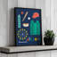 «City Fun Atlanta» par Ann Kelle, reproduction d'art sur toile-791130132-791130135