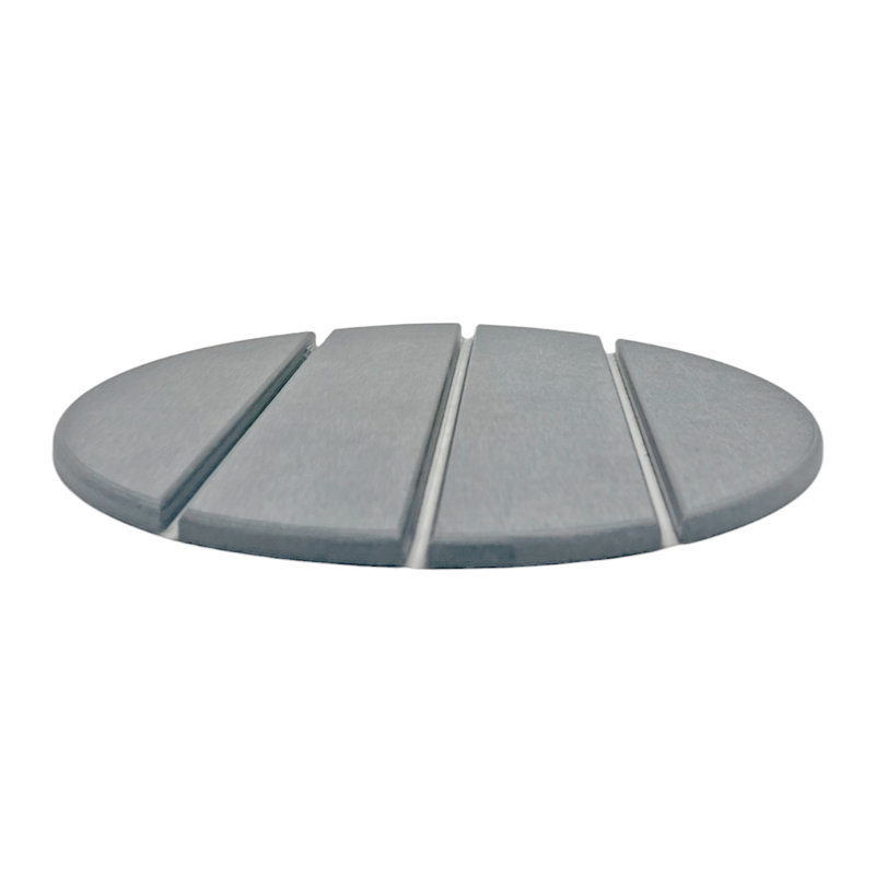 Premium LuxeStone Diatomite Stone Water-Absorbing Saucer, Gray