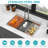 Topmount Drop in Double Bowl Kitchen Sink with 16 Gauge Stainless Steel and Deep Basins, Brushed Nickel Finish