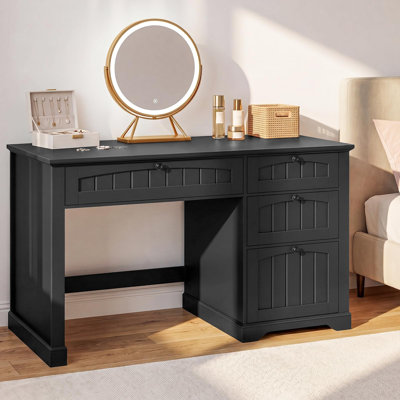 Bureau de direction de style ferme de 47 po avec 4 tiroirs