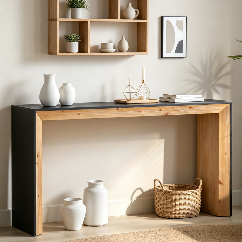 Console en bois noir