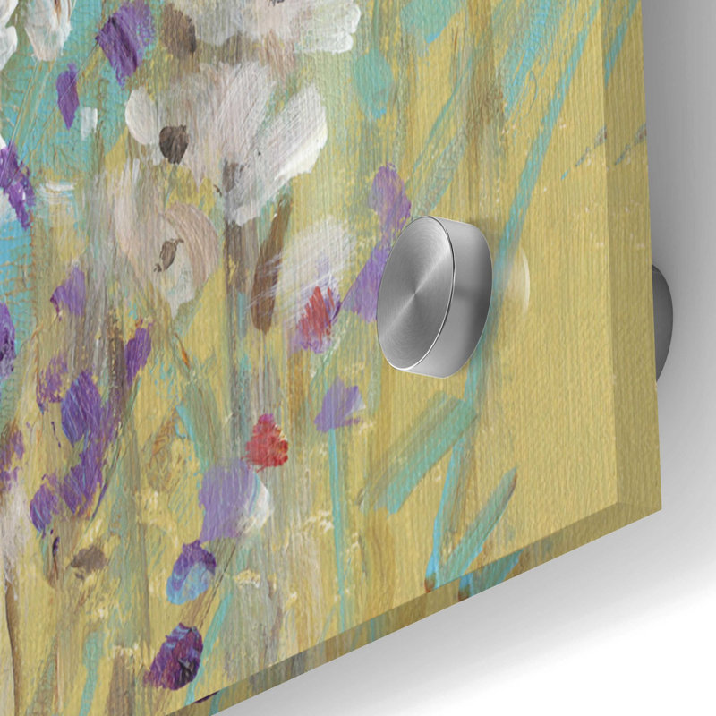 «Mixed Flowers II» par Tim O'Toole, art mural en verre acrylique, H 36 po x l 36 po x P 0,2 po
