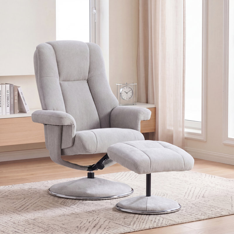 78cm Wide Chenille Swivel, Grey