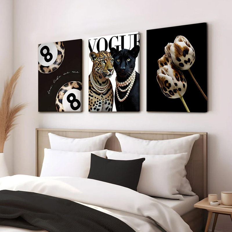 3 Piece Wrapped Canvas Print, 60cm H x 40cm W