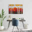 Birches by Fall - Orange Seasons Canvas for Home Decor