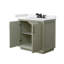 Strada 36" Freestanding Single Bathroom Vanity with Cultured Marble Top-67034528-67034535