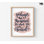 «You Were créé», grande affiche encadrée Esther 4: 14, décor de motif rose, idée de cadeau pour une nouvelle petite entreprise, impression de cadeau de pasteur