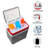 Koolatron Ultra Kool Ice Chest Cooler with Carry Handle - Grey