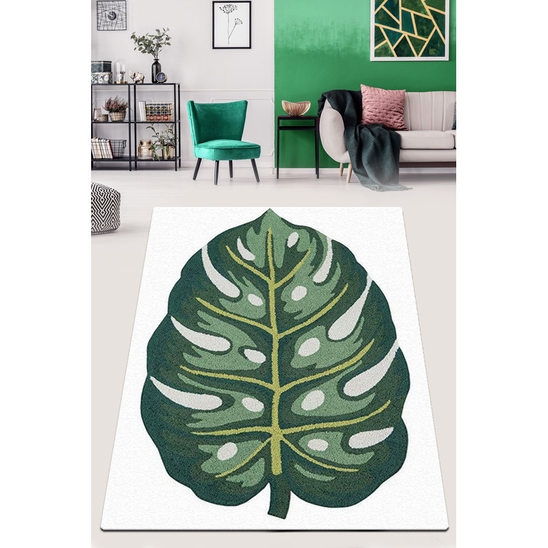 Premium Hall Carpet (4.9 x 6.6 ft), 100% Polyester, 0.2 in Pile Height | Antibacterial, Non-Slip Underside | Machine Washable, Durable & Easy Care, Perfect for Living Room or Entryway Decor