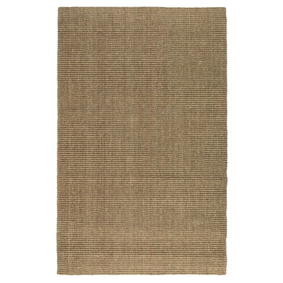 Tapis brun en lattes de bambou / ruppie maritime fabriqué à la main Amelio