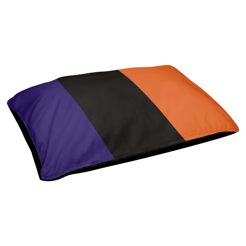 Coussin extérieur Phoenix, Très grand (l 50 po x P 40 po x H 17 po), Mauve / noir / orange