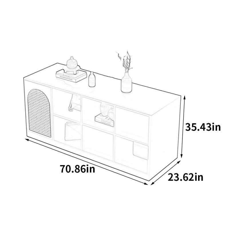 Armoire multifonctionnelle pour îlot central