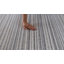 Tapis de couloir intérieur rayé gris / beige 2 pi x 8 pi (2 pi 3 po x 8 pi) Sena de Branch Branch-1935646574