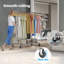 Heavy Duty Clothes Rail 238kg (525lbs) Capacity, Extendable Hanging Rack with Lockable Wheels & Shelves-464604420
