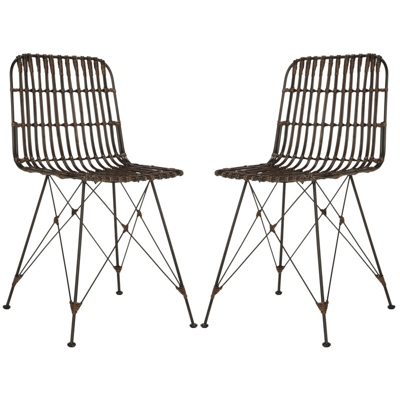 Minerva Wicker Dining Chair, Brown
