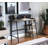 Garima Rustic Oak With Black Finished Legs Writing Desk