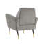 Chaise d'appoint rembourrée avec pieds dorés-857015946