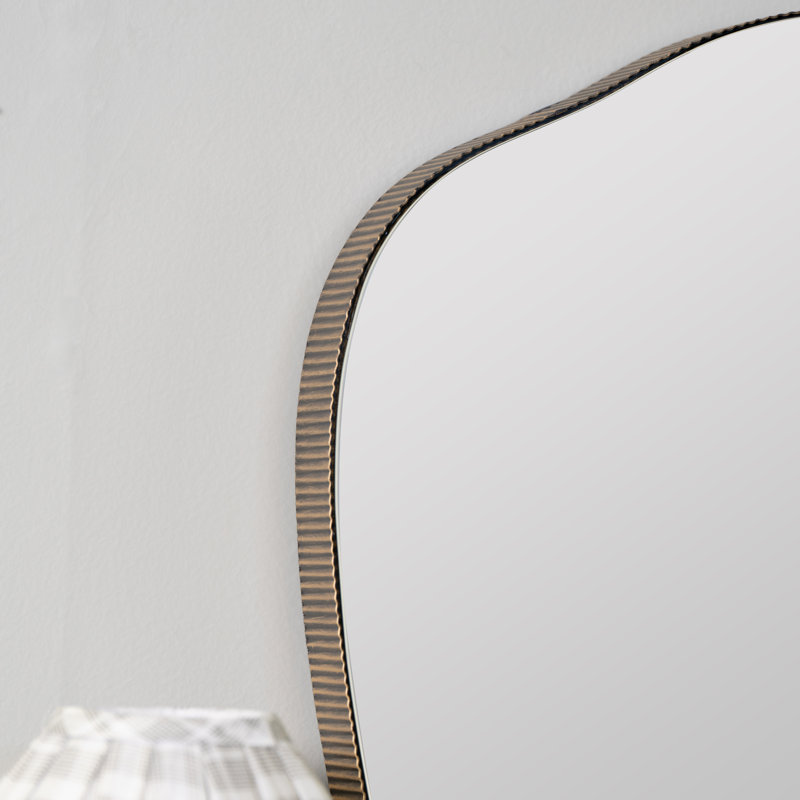 Andy Small Gold Wall Mirror, 32" x 31"