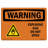 OSHA WARNING Sign - Explosive Gas Do Not Open With Symbol|  Made In The USA-73344017