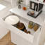 Armoire de cuisine Farmhouse de 70,87 po de hauteur avec tiroir réglable, 2 armoires et 6 tablettes