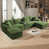 Imitation fourrure verte