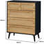 Anisjon & Rattan 3+2 Drawer Chest Of Drawers-1991570426