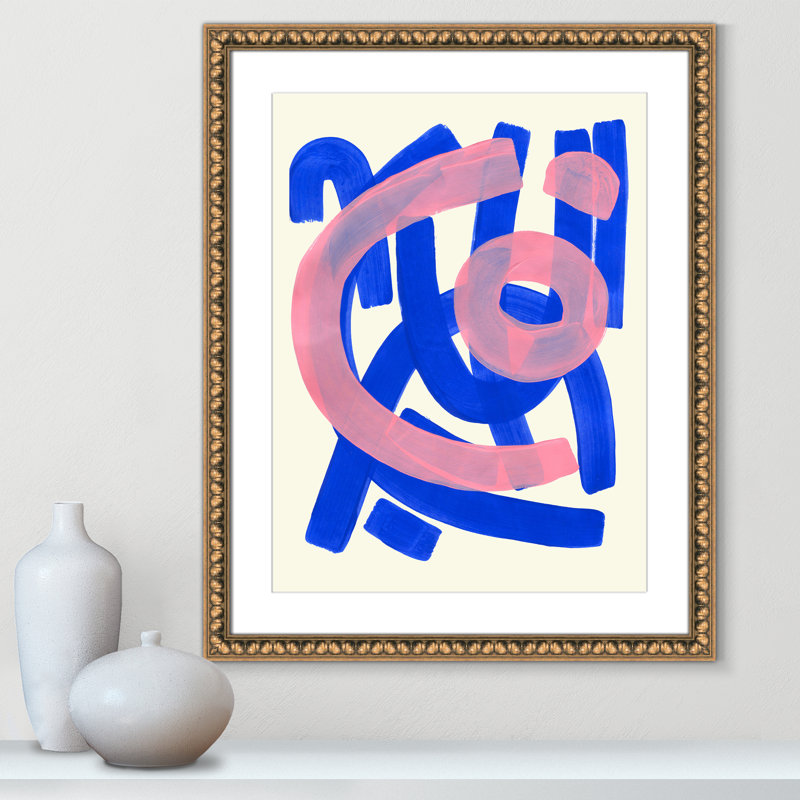 Impression Funky Beat par Haniff, Imprimé mat, Perles de feuilles dorées, 24.5'' W x 30.5'' H