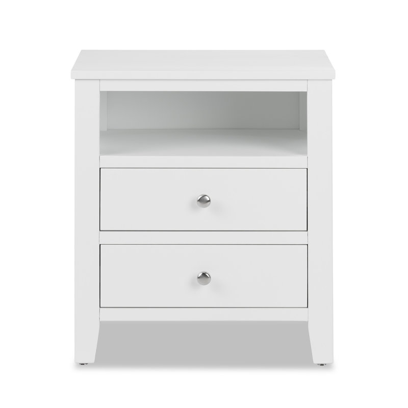 Kingsbridge 53cm W Bedside Table, White