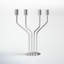 2 Piece Aluminum Tabletop Pillar Set