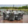 Round 9 - Piece 8 - Person 68.9" Long Dining Set with Cushions