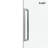62-67" W X 60" H Frameless Single Sliding Shower Tub Door with 3/8" (10mm) Clear Tempered Glass, Shatter-Resistant Film & Installation Hole Locator - Square Top Rail-120277000