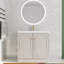 Meuble-lavabo sur pied simple 36 po avec plateau en résine
