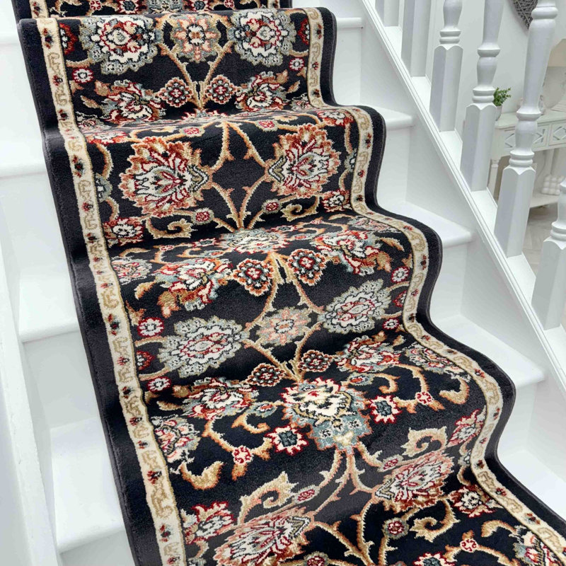 Stair Runner Damask Area Rug, Stair Runner 66 x 660 cm