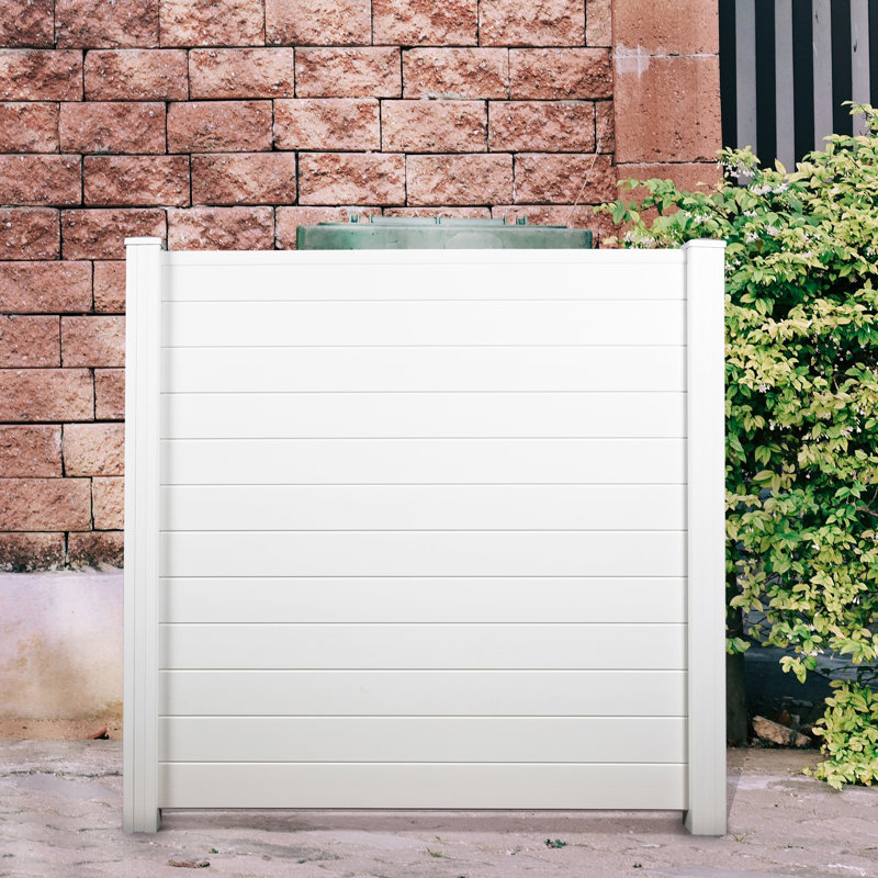 Horizontal Stripe Vinyl Privacy Fence Panel