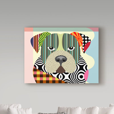 Buckey American Bulldog - impression sur toile tendue
