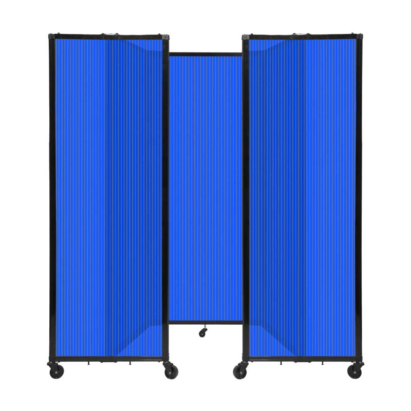 Cloison murale en polycarbonate 360, H 82 po x l 102 po, Bleu