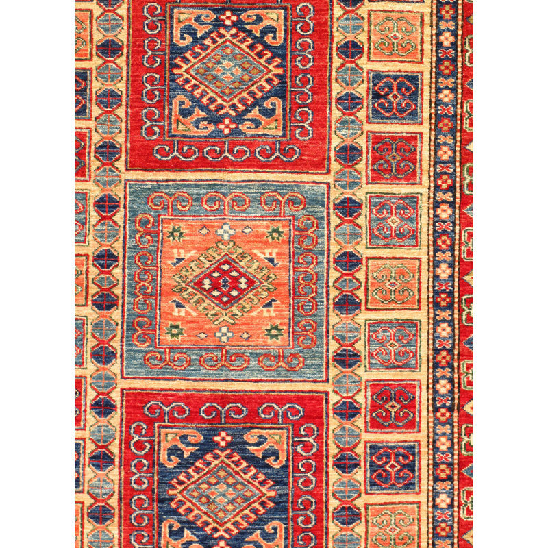 Tapis rouille / ivoire en laine noué à la main Pak Super Kazak