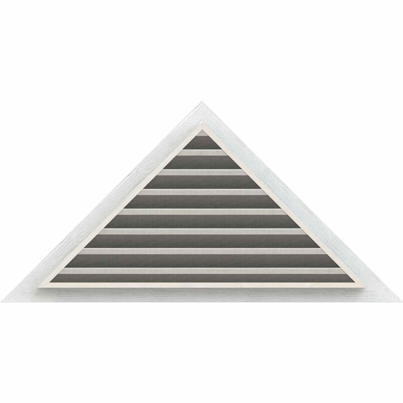 Évent de gable à fixation triangulaire en bois de tangage, H 40 po x l 80,13 po (OB : H 34 po x l 68 po)