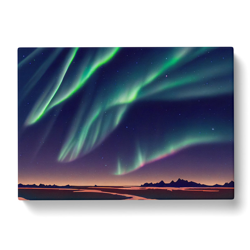 The Fancy Northern Lights - Wrapped Canvas, 35cm H x 50cm W x 3cm D