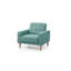 Fauteuil lit contemporain sarcelle pour espaces confortables