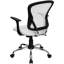 Mid-Back Mesh Swivel Task Office Chair with Chrome Base and Arms-574141690