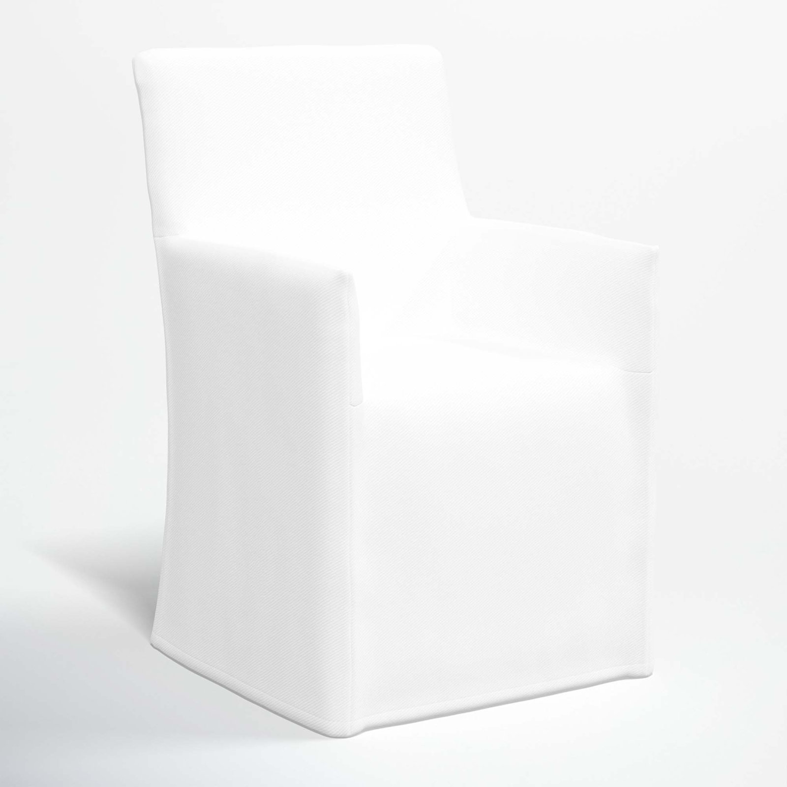 Ivanka Dining Chair, White Performance Twill