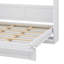 Lit escamotable double pleine grandeur avec tablettes fonctionnelles, placard et éclairage à DEL subtil-933401107-933401106